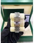 ROLEX DATEJUST 41 REF 126300 JUBILEE RARE GREEN ROMAN NUMBERALS DIAL 41MM AUTOMATIC WATCH