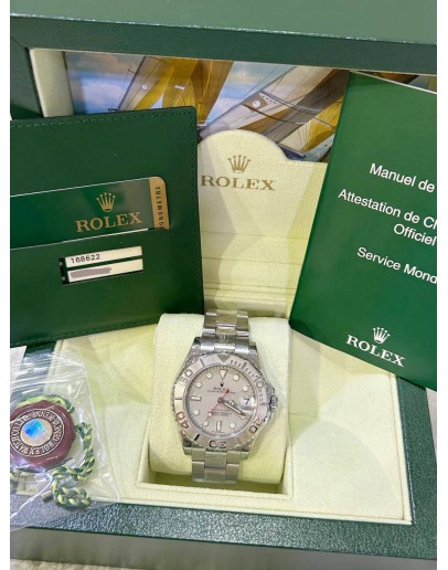 ROLEX YACHT-MASTER REF 168622 GREY DIAL 35MM AUTOMATIC WATCH