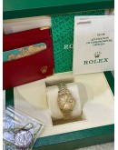 ROLEX LADY DATEJUST FULL 18K 750 YELLOW GOLD REF 70178 DIAMONDS & GOLD DIAL 26MM AUTOMATIC WATCH