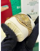 ROLEX LADY DATEJUST FULL 18K 750 YELLOW GOLD REF 70178 DIAMONDS & GOLD DIAL 26MM AUTOMATIC WATCH