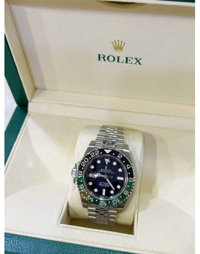 ROLEX GMT-MASTER II DATE UPGRADE SPRITE 40MM AUTOMATIC WATCH