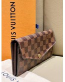 LOUIS VUITTON SARAH ENVELOPE LONG WALLET IN DAMIER EBENE CANVAS