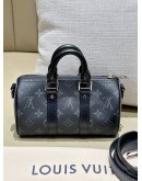 LOUIS VUITTON KEEPALL BANDOULIER IN MONOGRAM ECLIPSE CANVAS  