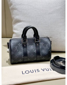 LOUIS VUITTON KEEPALL BANDOULIER IN MONOGRAM ECLIPSE CANVAS  