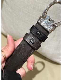MONTBLANC BELT IN BLACK LEATHER