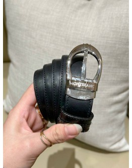 MONTBLANC BELT IN BLACK LEATHER