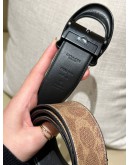 COACH REVERSIBLE BELT IN SIGNATURE CC CANVAS & LEATHER