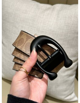COACH REVERSIBLE BELT IN SIGNATURE CC CANVAS & LEATHER