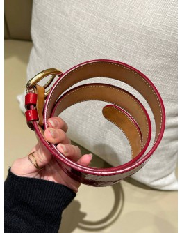 LOUIS VUITTON BELT IN RED PATENT LEATHER