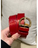 LOUIS VUITTON BELT IN RED PATENT LEATHER