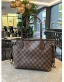 LOUIS VUITTON PM NEVERFULL IN DAMIER EBENE CANVAS