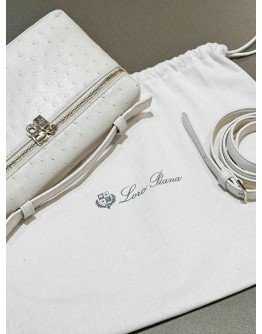 LORO PIANA EXTRA POCKET L19 OSTRICH LEATHER WITH STRAP
