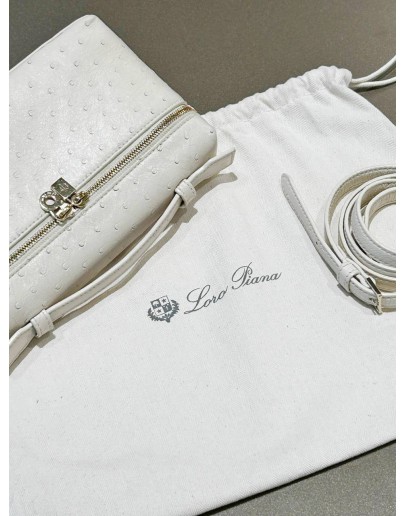 LORO PIANA EXTRA POCKET L19 OSTRICH LEATHER WITH STRAP