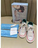 GUCCI FLORAL TENNIS HIGH-TOP SNEAKERS