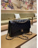 CHANEL JUMBO CLASSIC DOUBLE FLAP BLACK CAVIAR LEATHER GHW