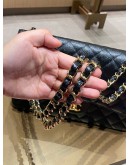 CHANEL JUMBO CLASSIC DOUBLE FLAP BLACK CAVIAR LEATHER GHW
