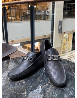 LOUIS VUITTON MONTE CARLO MOCCASINS IN DAMIER GRAPHITE