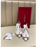 SALVATORE FERRAGAMO VARA BOW SLINGBACK PUMPS.