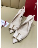 SALVATORE FERRAGAMO VARA BOW SLINGBACK PUMPS.