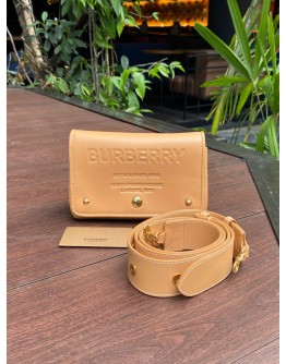 BURBERRY DEBOSSED HORSEFERRY CROSSBODY BAG
