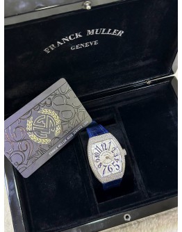 FRANCK MULLER VANGUARD REF V32SC FACTORY DIAMONDS 32MM AUTOMATIC WATCH