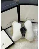 GUCCI G-TIMELESS LADY REF YA126573 BLACK DIAL 29MM QUARTZ WATCH