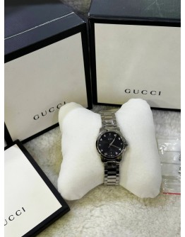 GUCCI G-TIMELESS LADY REF YA126573 BLACK DIAL 29MM QUARTZ WATCH