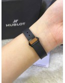 HUBLOT CLASSIC FUSION LADY 18K 750 ROSE GOLD CERAMIC 33MM QUARTZ WATCH