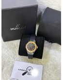 HUBLOT CLASSIC FUSION LADY 18K 750 ROSE GOLD CERAMIC 33MM QUARTZ WATCH
