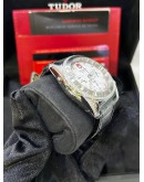 TUDOR CLASSIC FACTORY DIAMOND PANDA DIAL REF 20310 41MM AUTOMATIC WATCH