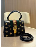 GUCCI SYLVIE BEE STAR TOP HANDLE HANDBAG