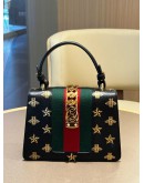 GUCCI SYLVIE BEE STAR TOP HANDLE HANDBAG