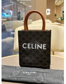 CELINE MINI TRIOMPHE VERTICAL CABAS HANDBAG WITH STRAP