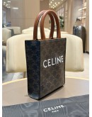 CELINE MINI TRIOMPHE VERTICAL CABAS HANDBAG WITH STRAP