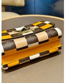 LOUIS VUITTON TWIST MM IN DAMIER CHECK MONOGRAM CANVAS & LEATHER  