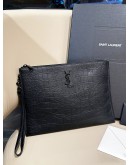 YSL YVES SAINT LAURENT CASSANDRA DOCUMENT CLUTCH  