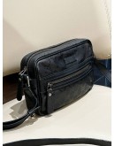 GUCCI BLACK GG IMPRIME CROSSBODY BAG