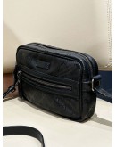 GUCCI BLACK GG IMPRIME CROSSBODY BAG