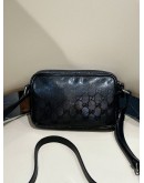 GUCCI BLACK GG IMPRIME CROSSBODY BAG