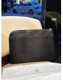 VERSACE STUDDED STONES WITH MEDUSA DOCUMENT LEATHER CLUTCH