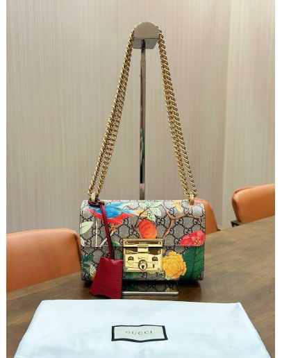 GUCCI TIAN PADLOCK SMALL CHAIN CROSSBODY SHOULDER BAG