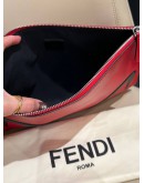 FENDI MONSTER EYES CLUTCH IN RED CALFSKIN LEATHER                                                                                                   