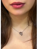 TIFFANY & CO SILVER PALOMA PICASSO RUBBING HEART NECKLACE