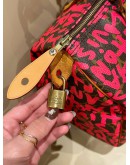 LIMITED SPECIAL SEASONAL EDITION OF LOUIS VUITTON X STEPHEN SPROUSE PINK GRAFFITI MONOGRAM CANVAS SPEEDY 30 