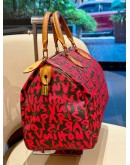 LIMITED SPECIAL SEASONAL EDITION OF LOUIS VUITTON X STEPHEN SPROUSE PINK GRAFFITI MONOGRAM CANVAS SPEEDY 30 