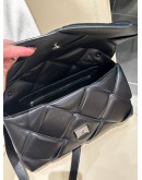 BOTTEGA VENETA CASSETTE PADDED SHOULDER CROSSBODY BAG IN BLACK  