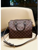 LOUIS VUITTON SPEEDY BANDOULIERE 25 IN BROWN DAMIER EBENE CANVAS
