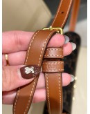 CELINE SHOULDER BAG CLAUDE IN TRIOMPHE CANVAS & CALFSKIN