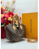 2023 LOUIS VUITTON BOETIE PM TOP HANDLE & SHOULDER BAG IN BROWN MONOGRAM CANVAS 