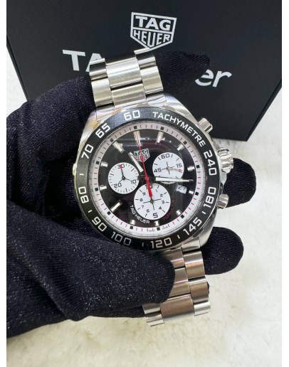 TAG HEUER FORMULA 1 CHRONOGRAPH PANDA DIAL 43MM QUARTZ WATCH